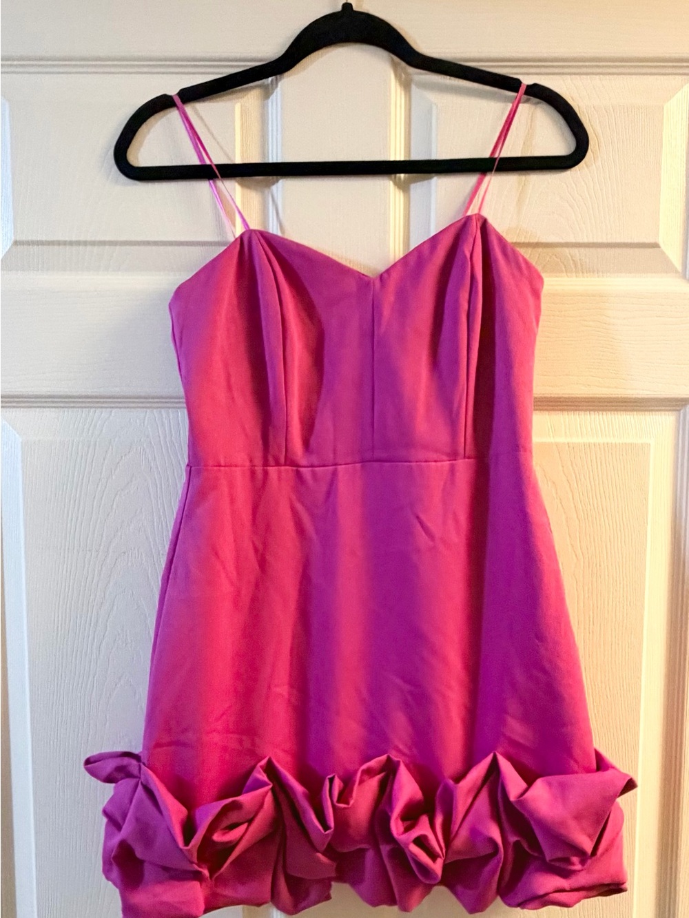 DO+BE Hot Pink Bubble Hem Mini Dress NWT Size Medium